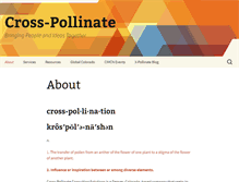 Tablet Screenshot of crosspollinatesolutions.com